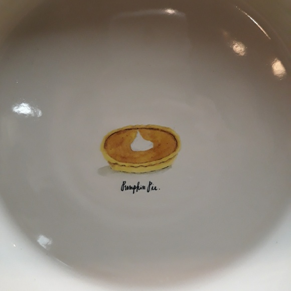 New Rae Dunn Pumpkin Pie Dish - Picture 2 of 3